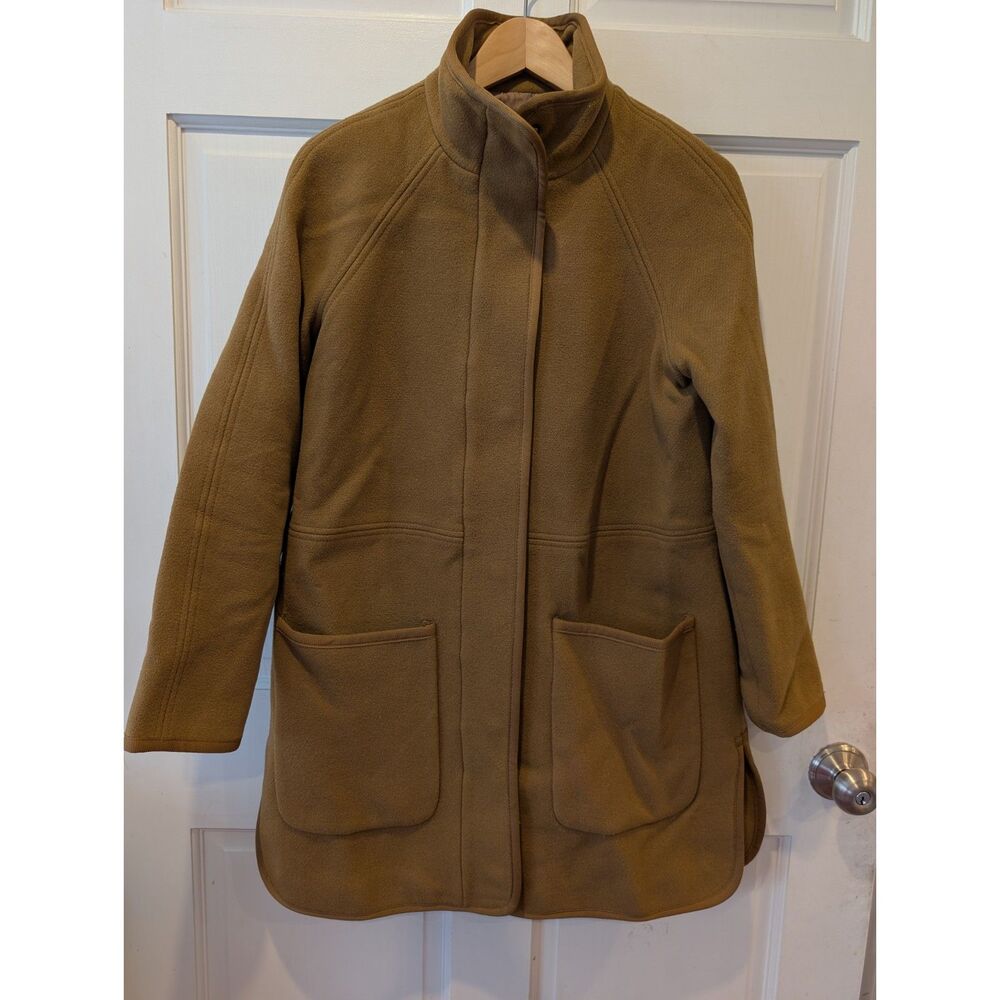 Madewell Brown Boiled Wool Coat Fall Winter Classic Caramel S